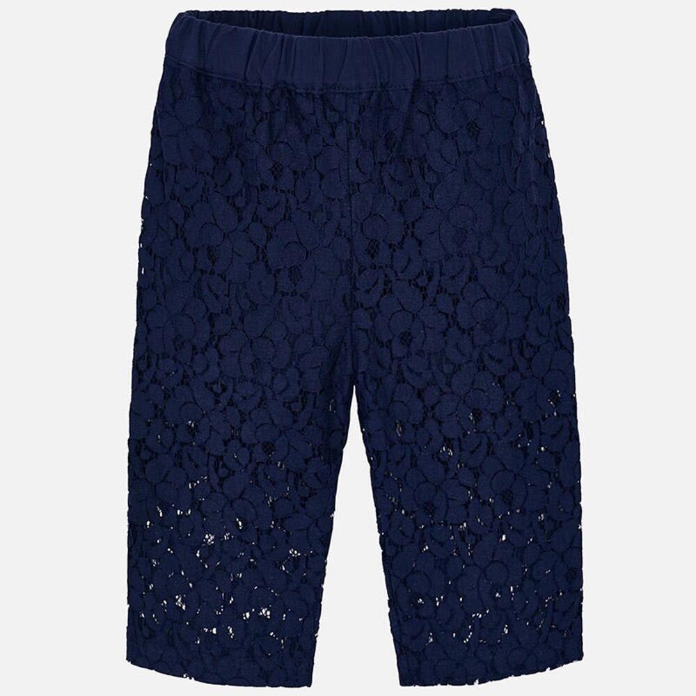 Mayoral Kids Girl Lace Culotte Roman Knit Pants 3T